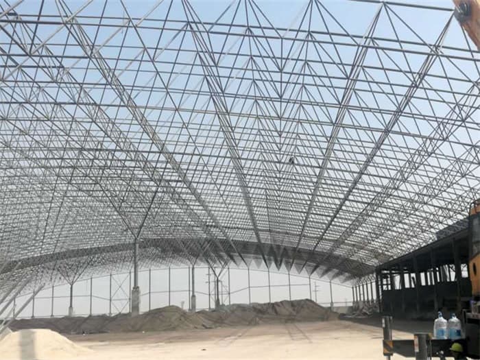 黄浦钢厂料仓网架工程